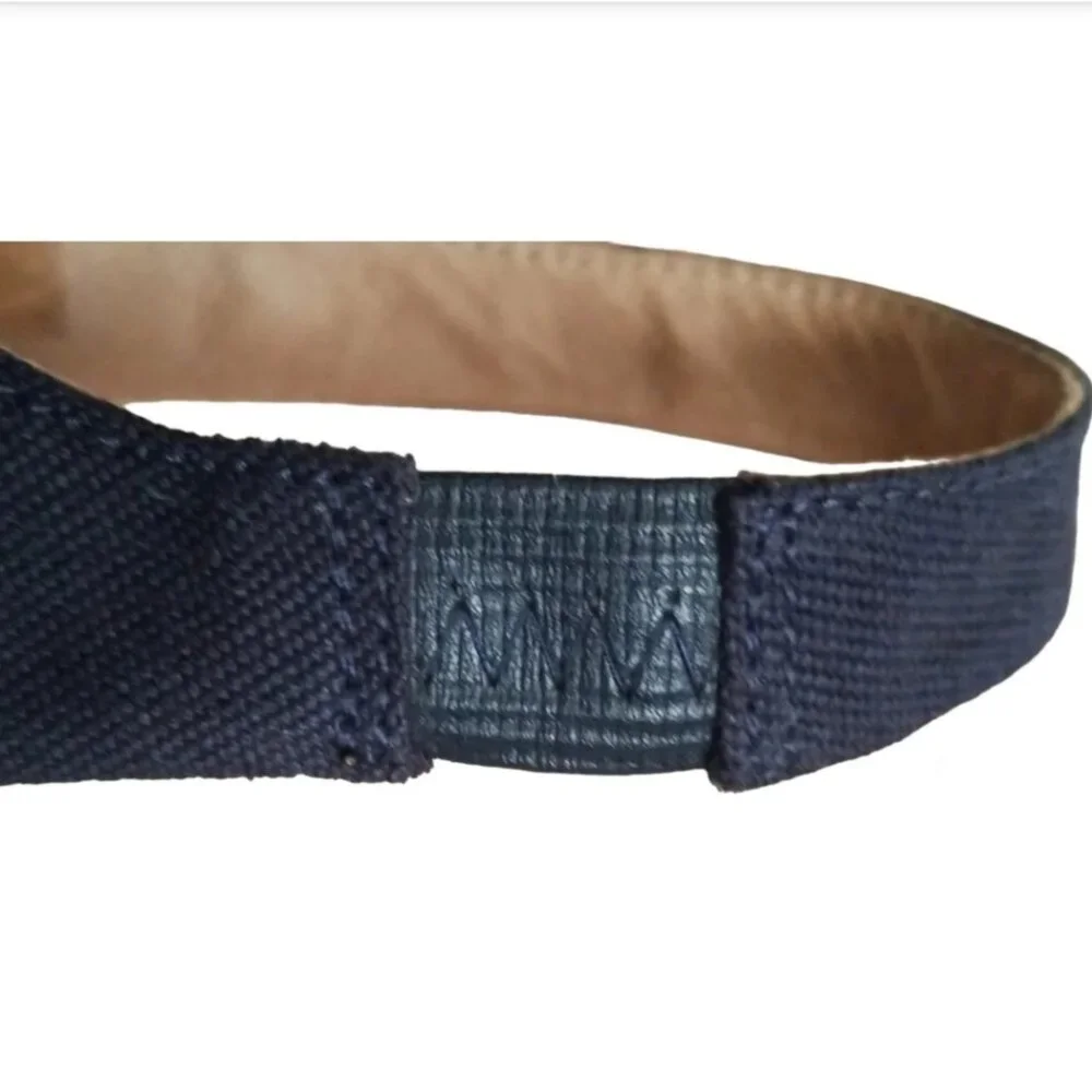 Navy Espadrille Wedge Slingback Shoes - Picture 8 of 9